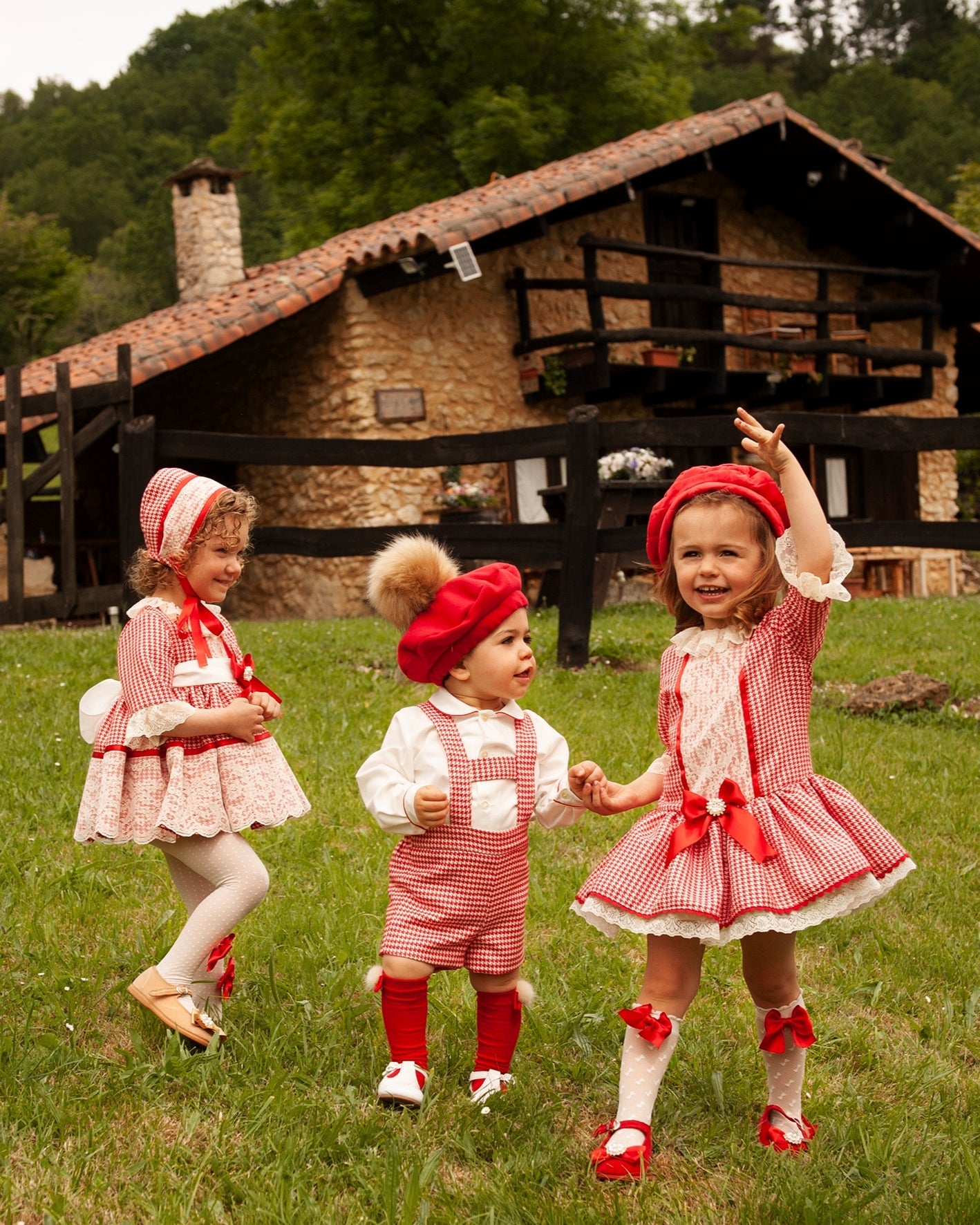 Sonata Monarch Red Checked Dress AW (Made to order)