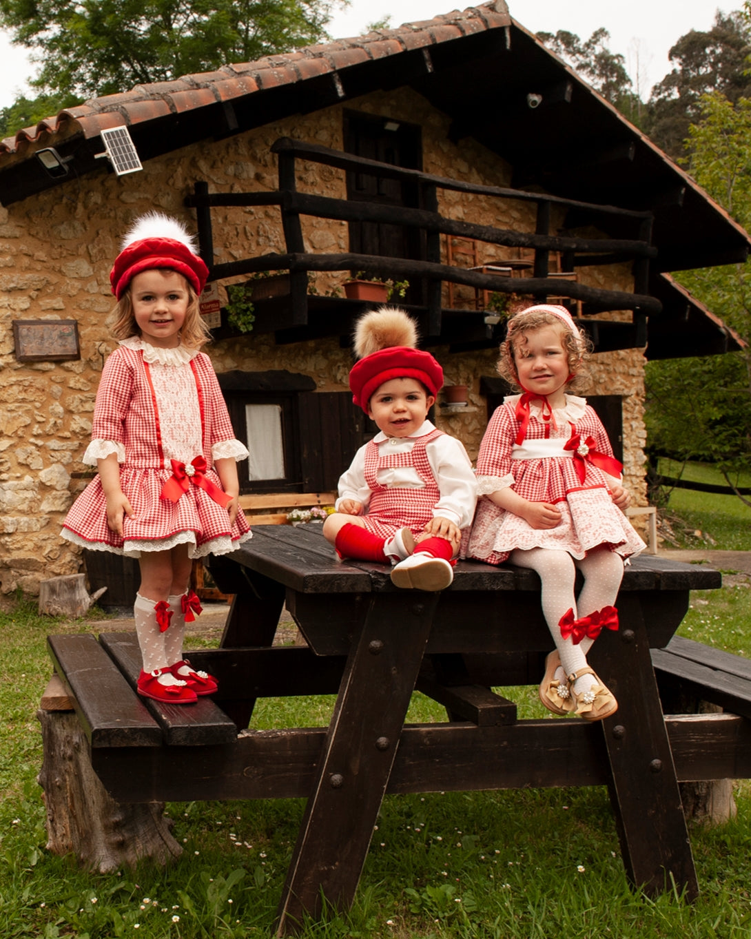 Sonata Monarch Red Checked Dress AW (Made to order)