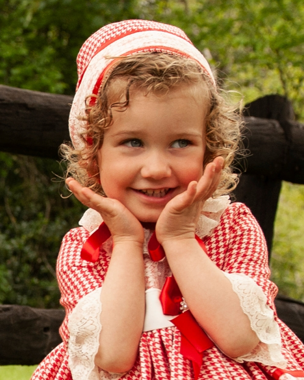 Sonata Monarch Red Checked Dress AW (Made to order)