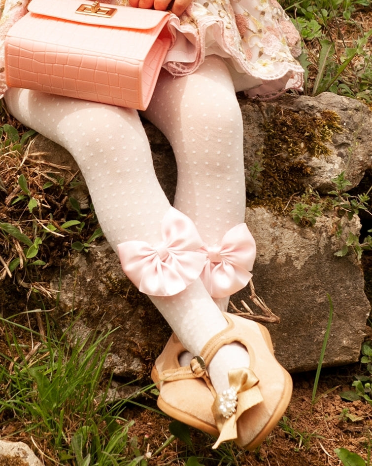 Sonata handmade plumeti bow tights (any colour)