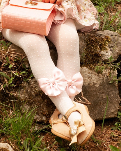 Sonata handmade plumeti bow tights (any colour)