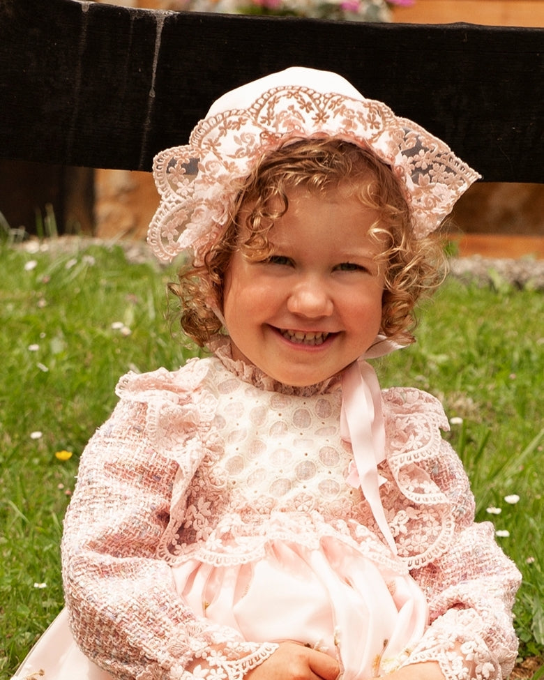 Sonata Pink Flower Dress AW (Made to order)