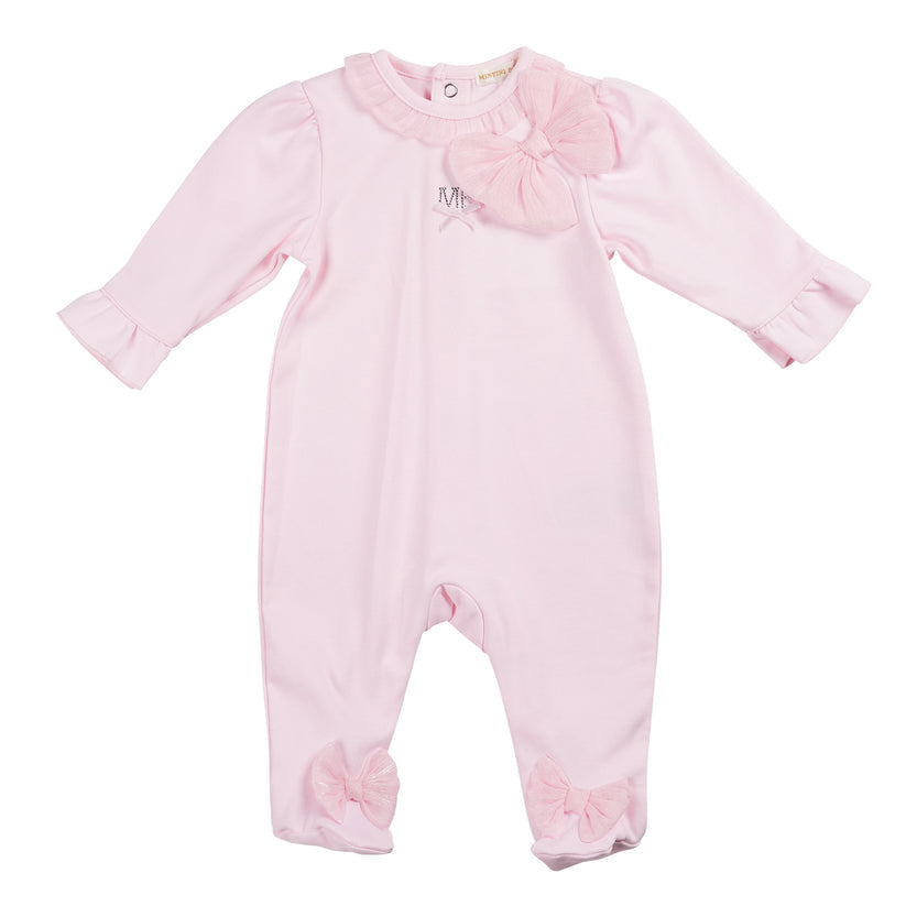 Baby Girls Blue All In One Baby Grow
