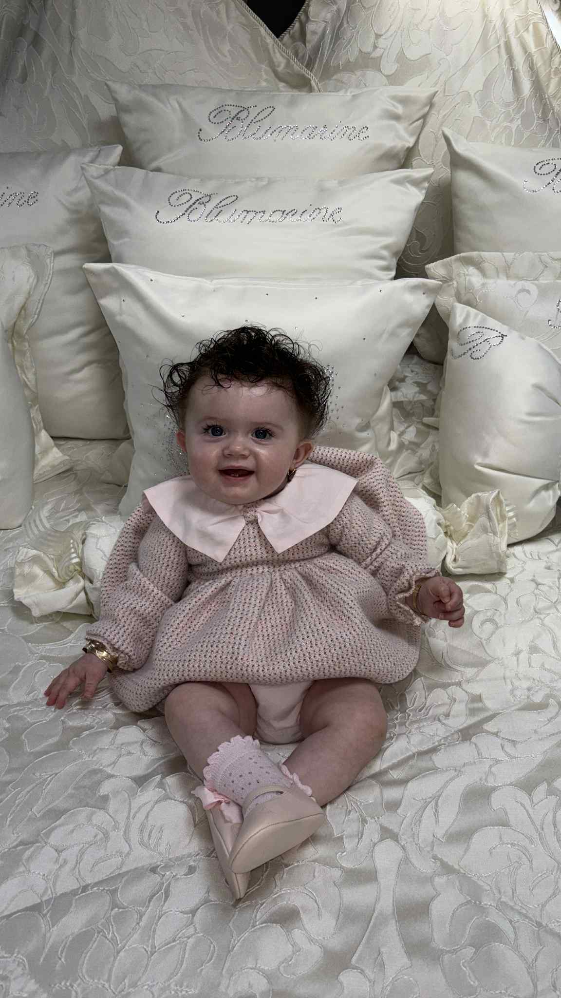 Girls Tweed Dress & Knickers Set