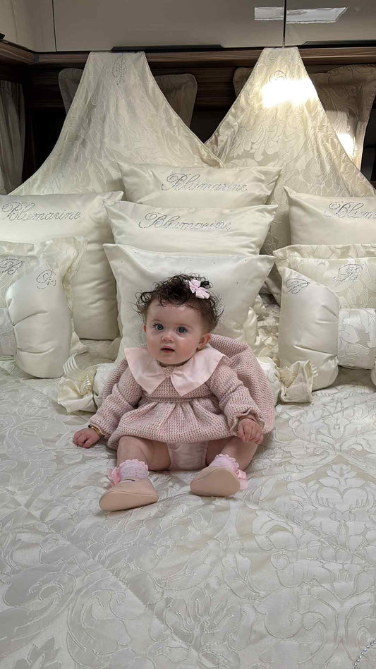 Girls Tweed Dress & Knickers Set