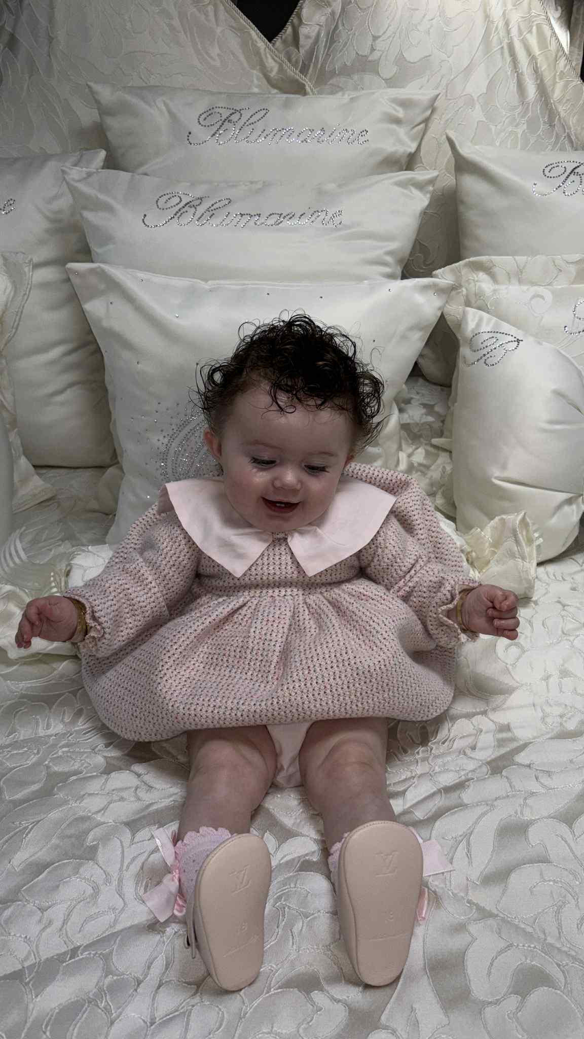 Girls Tweed Dress & Knickers Set