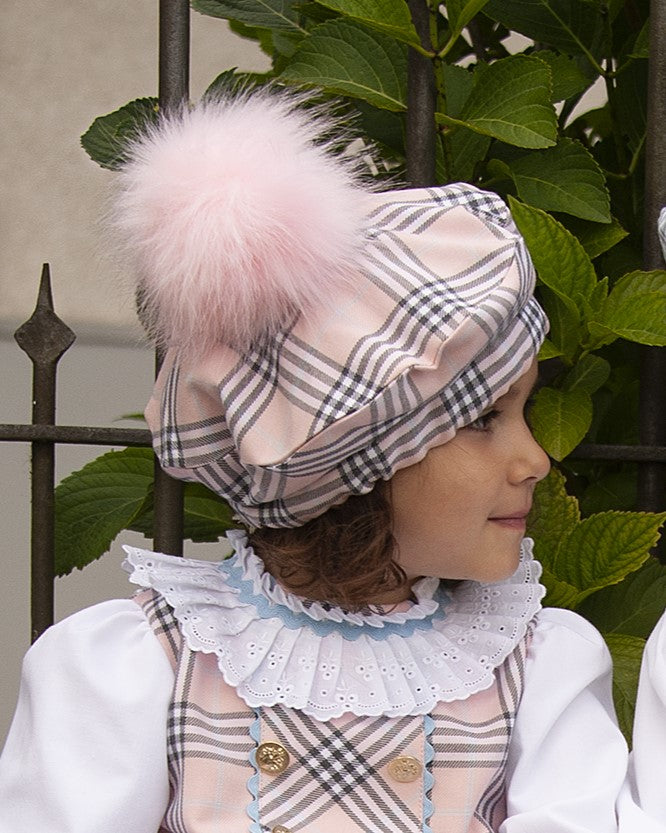 Sonata Pink Tartan A-Line Dress and Blouse - AW (Made to Order)
