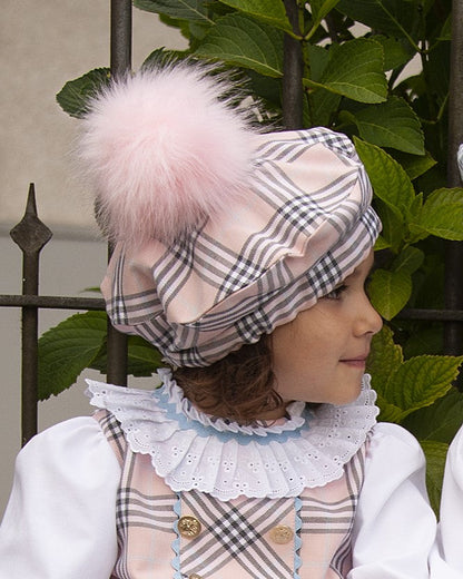 Sonata Pink Tartan A-Line Dress and Blouse - AW (Made to Order)