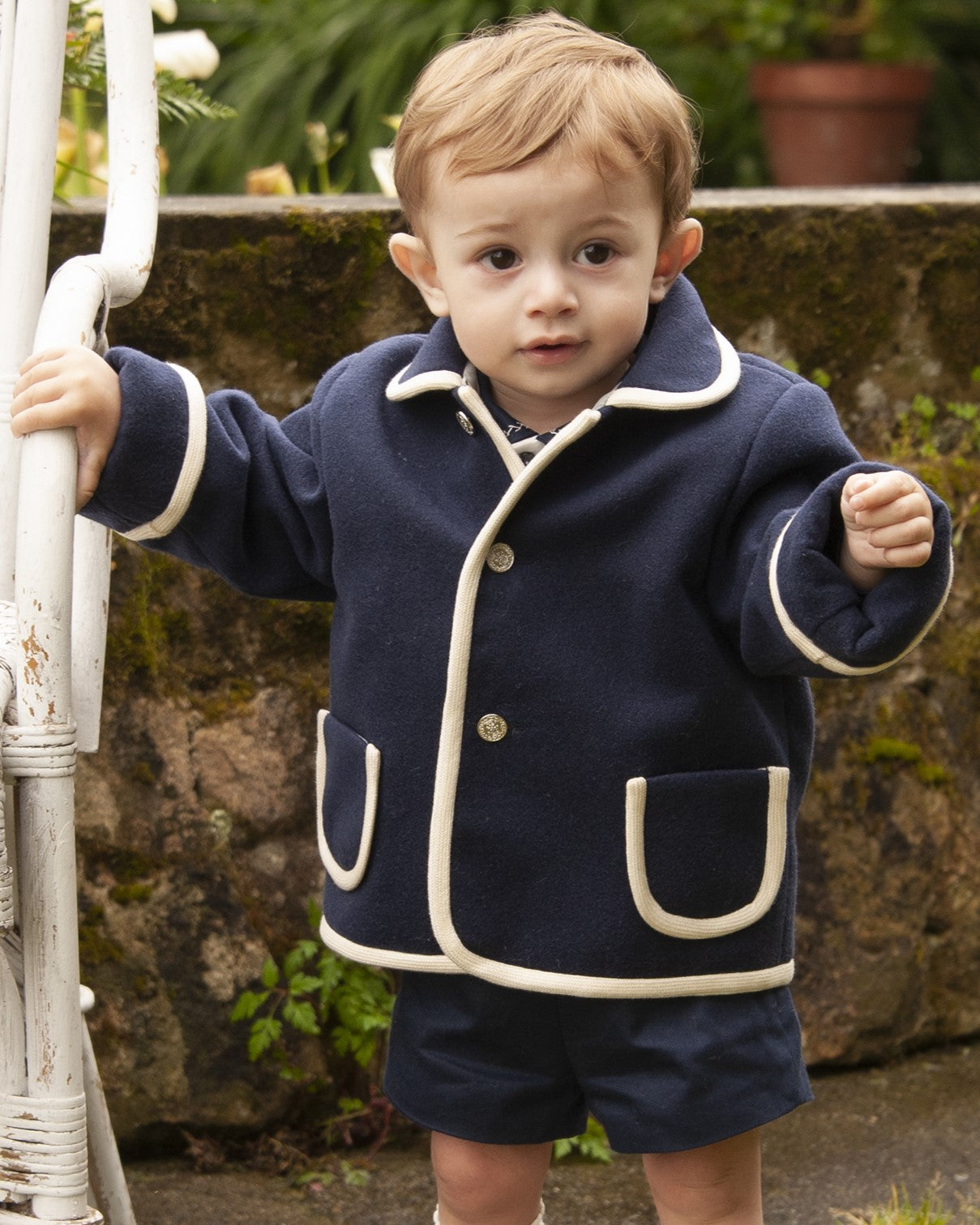 Sonata Boys Navy Persian Handmade Jacket AW (Made to order)