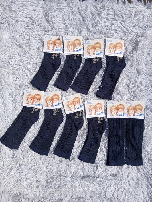 Pretty Originals Boys Navy Socks (1 Pair)