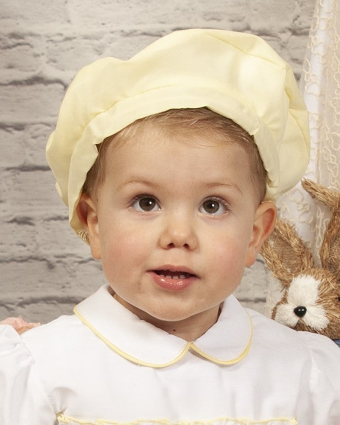 Yellow Boys Handsmocked Easter Bunny Short Set (Made to order)
