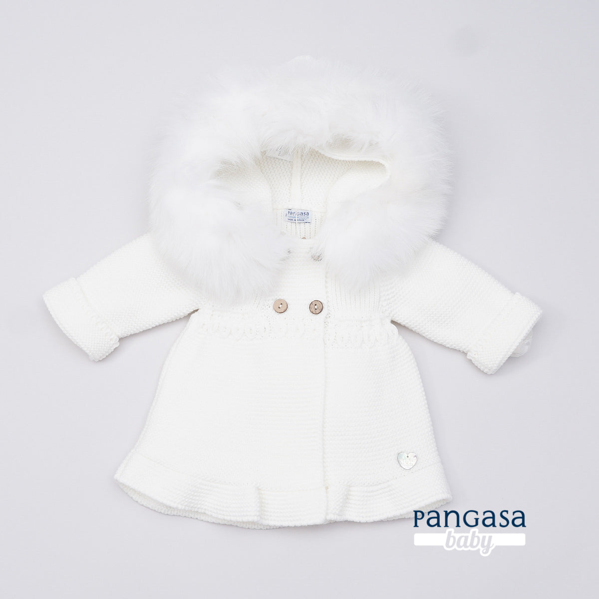 Pangasa Baby Ivory Fur Jacket - Preorder
