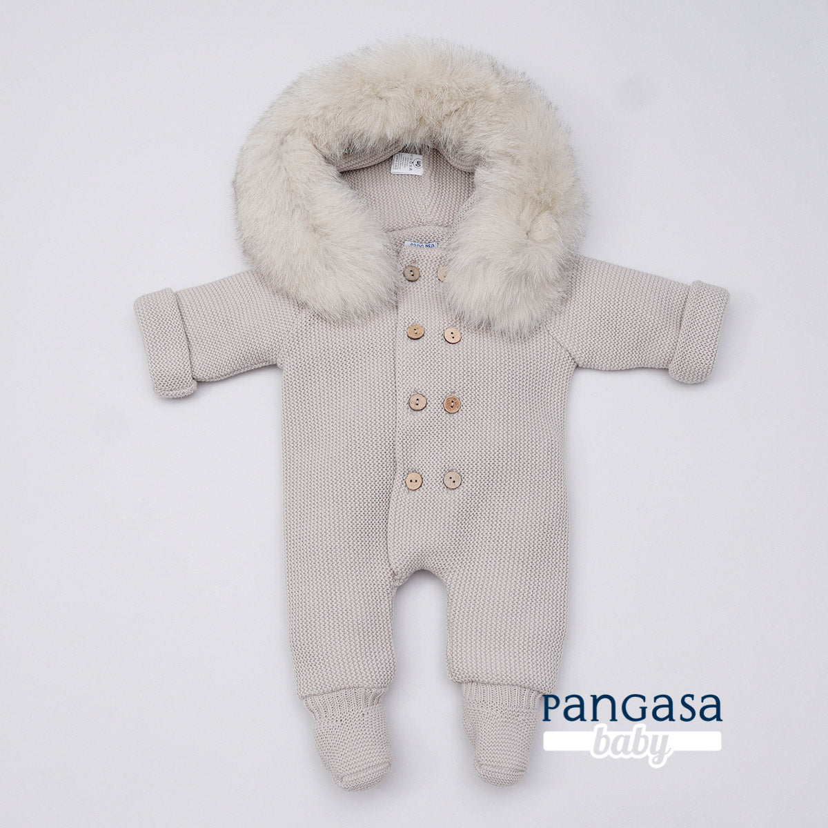 Pangasa Baby Faux Fur Pramsuit - 6 colours - Preorder