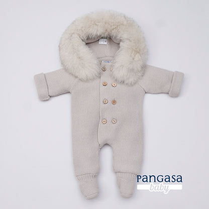 Pangasa Baby Faux Fur Pramsuit - 6 colours - Preorder