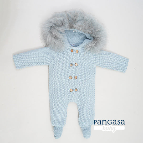 Pangasa Baby Faux Fur Pramsuit - 6 colours - Preorder