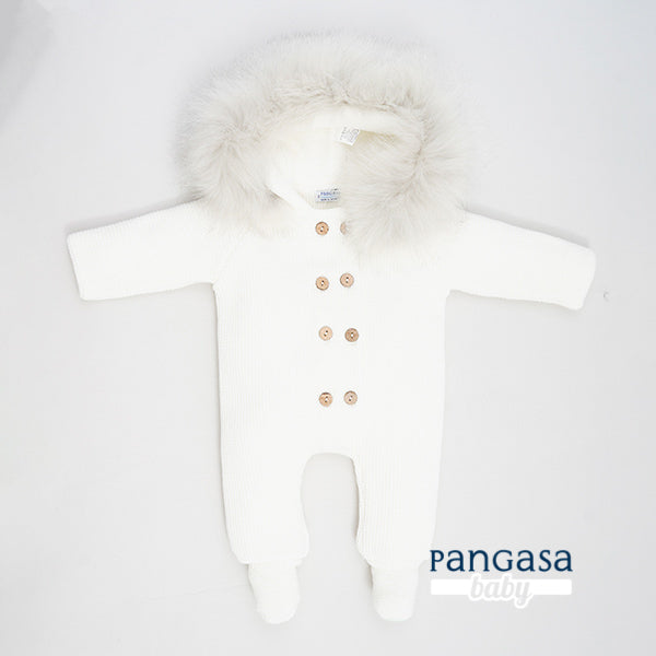 Pangasa Baby Faux Fur Pramsuit - 6 colours - Preorder