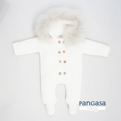 Pangasa Baby Faux Fur Pramsuit - 6 colours - Preorder