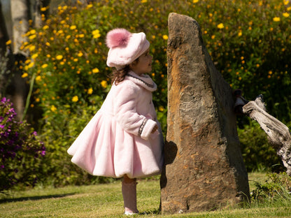 Handmade Pink Soft Fur Coat Sonata AW (Made to order)