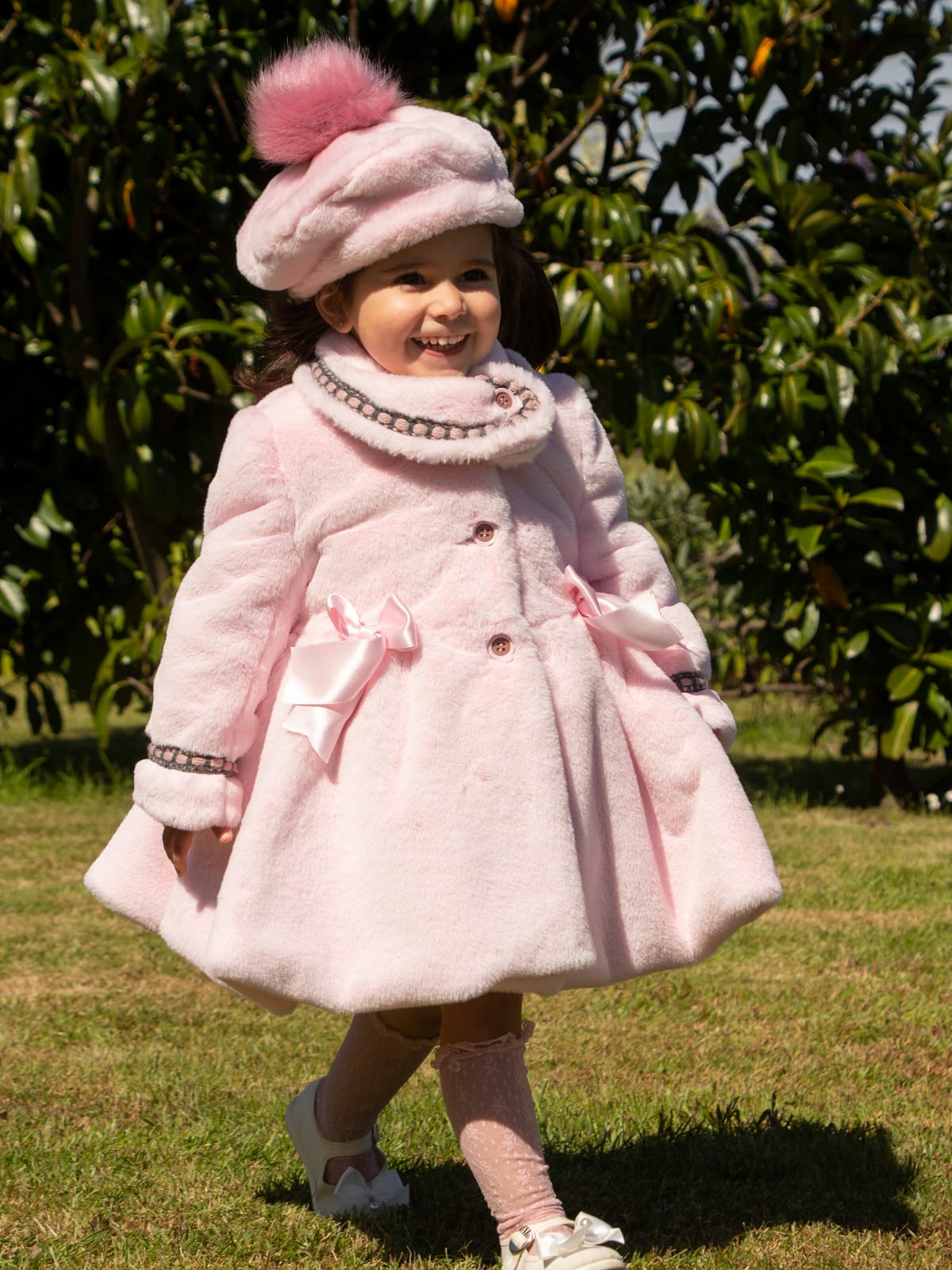 Handmade Pink Soft Fur Coat Sonata AW (Made to order)