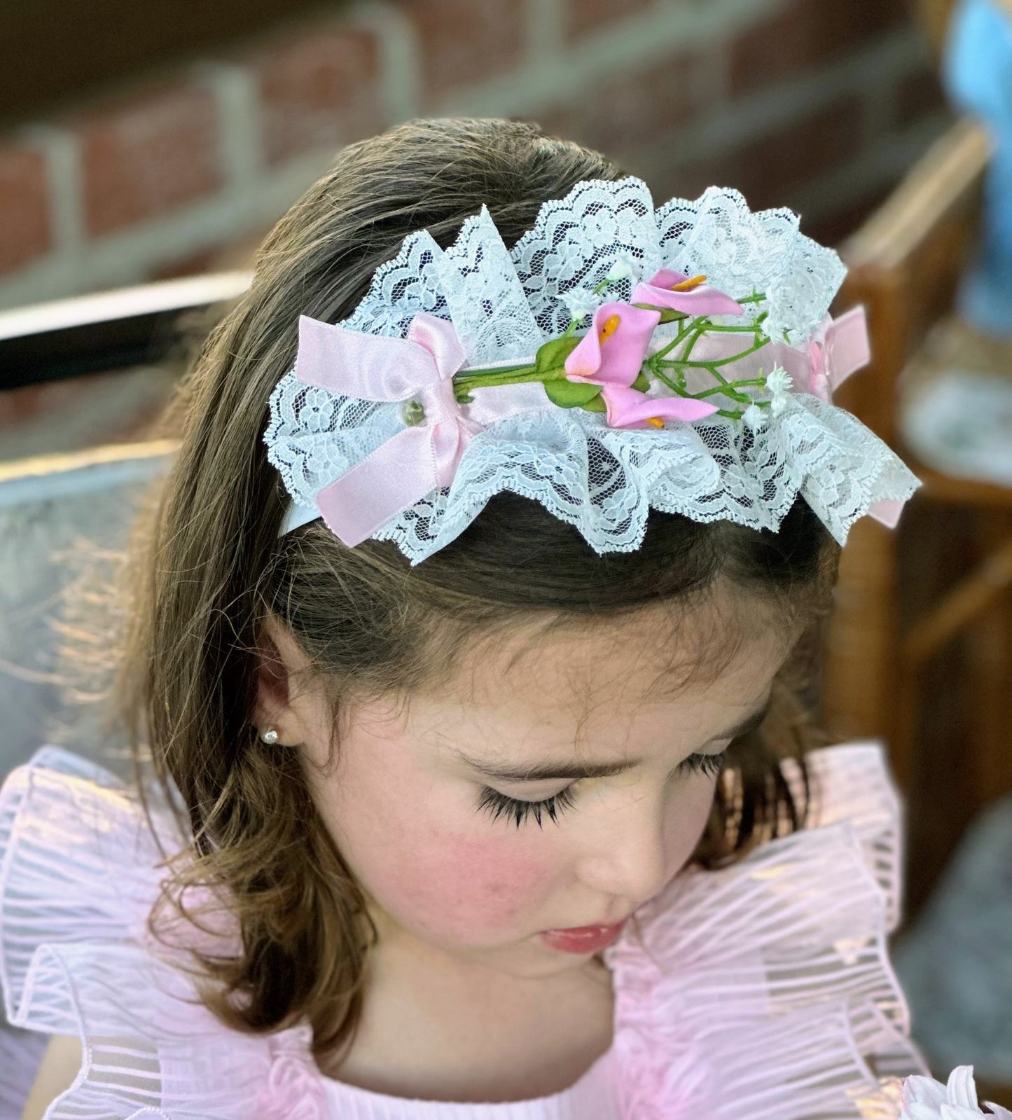 Girls Headpiece 4 colours choices - (Made to order)