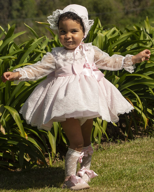 Pale Pink Girls Extravaganza Puffball Dress AW (Made to order)