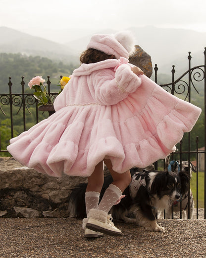 Sonata Pink Fur Coat AW (Made To Order)