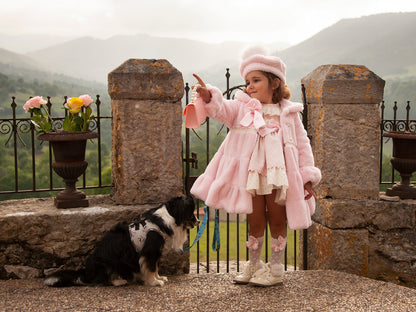 Sonata Pink Fur Coat AW (Made To Order)