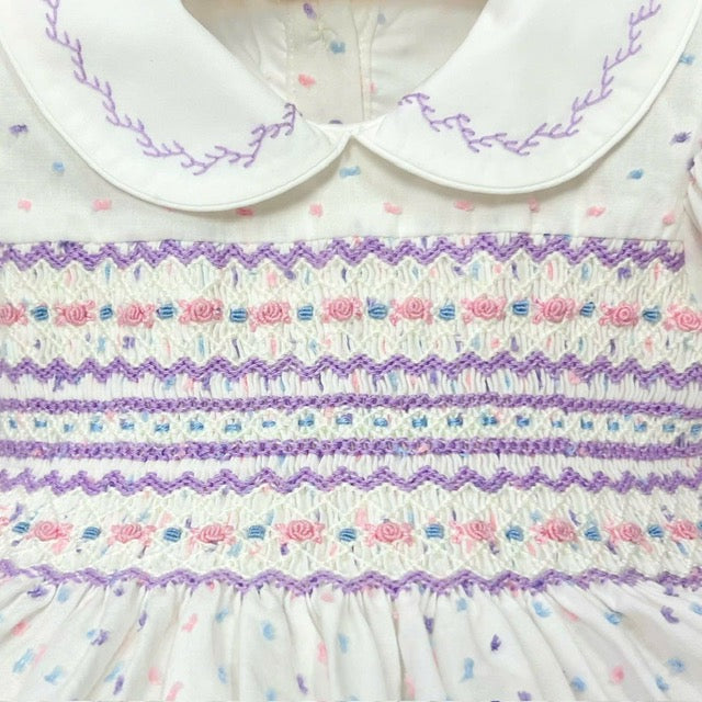 Plumetti Smocked Front & Back Dress, Knickers & Hair Accessory