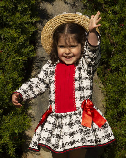 Tweed Girls Dropwaist Dress AW (Made to order)