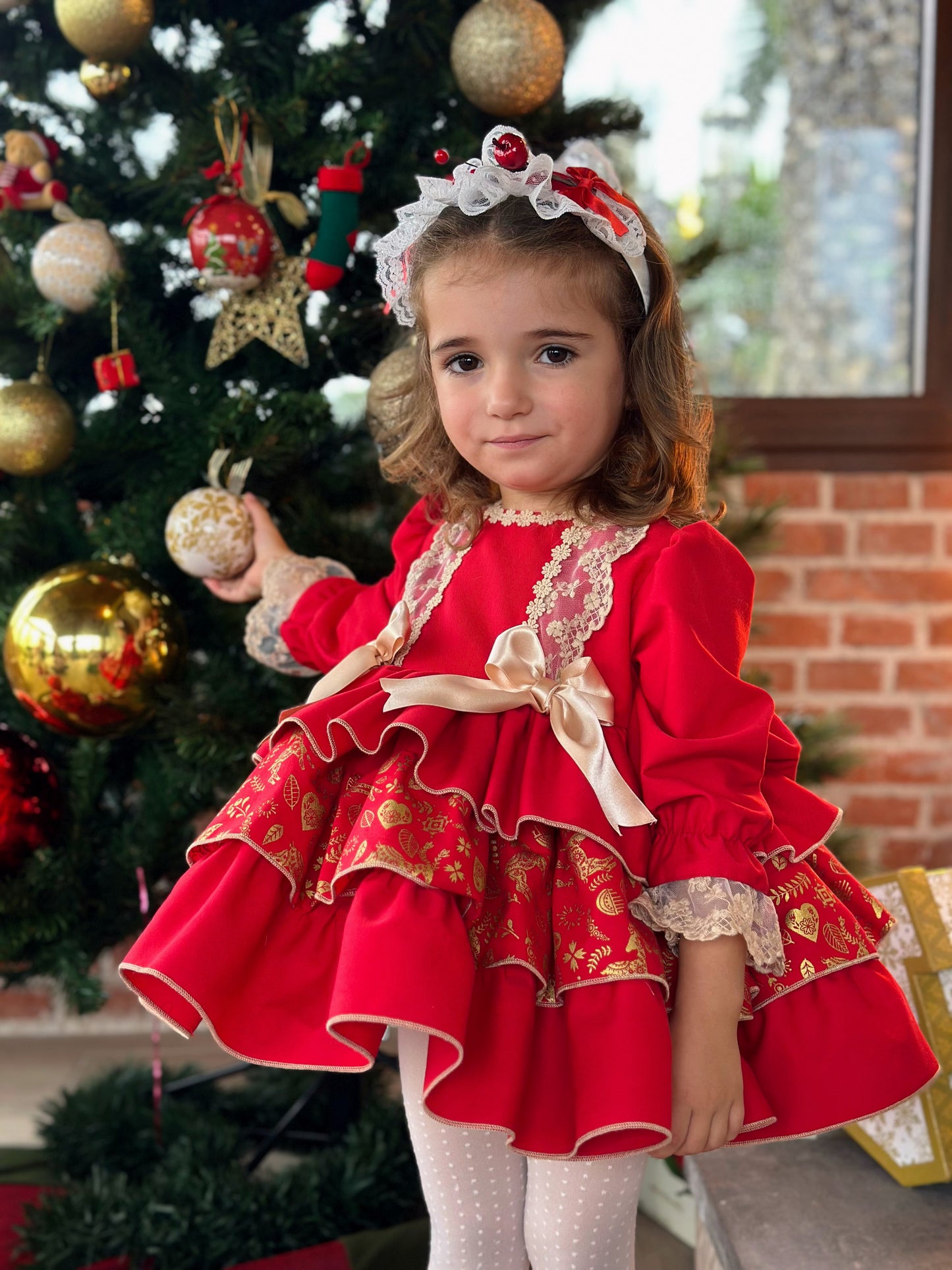 Traditional Red Christmas Dress AW (Made to order)