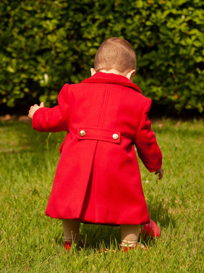 Sonata Boys Red Mouflon Coat AW (Made to order)