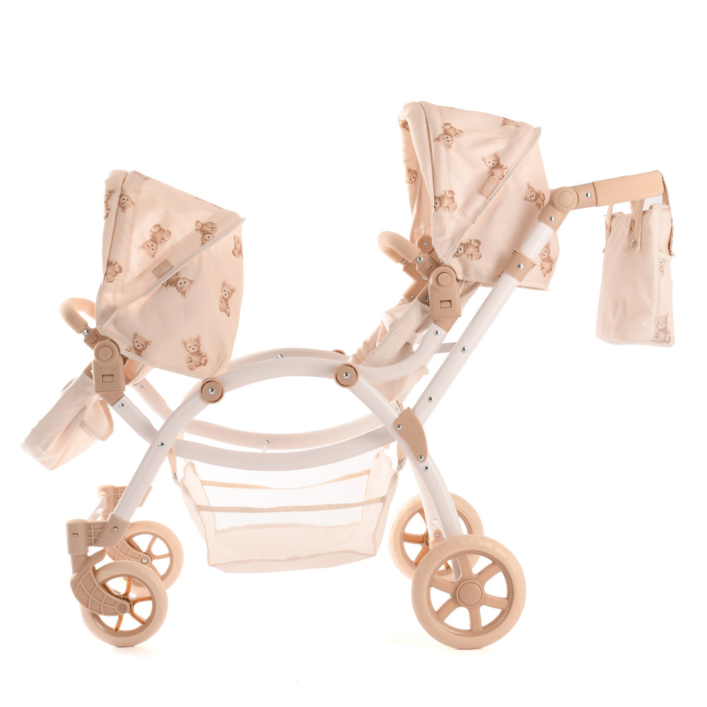 Teddy Twin Dolls Pram