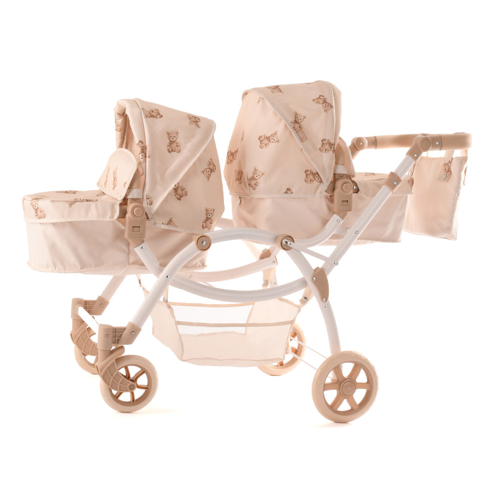 Teddy Twin Dolls Pram