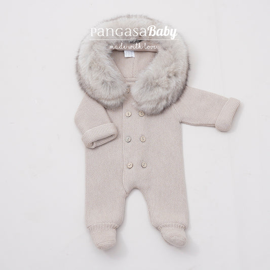 Pangasa Baby Faux Fur Pramsuit - 6 colours - Preorder