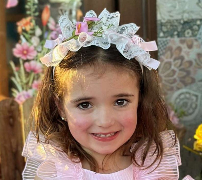 Girls Headpiece 4 colours choices - (Made to order)