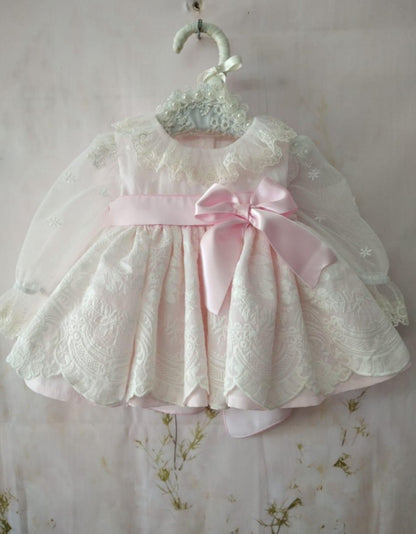 Pale Pink Girls Extravaganza Puffball Dress AW (Made to order)