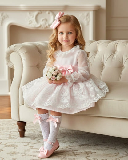 Sonata Handmade Camelia Pink Dress SS26 (Made to order)