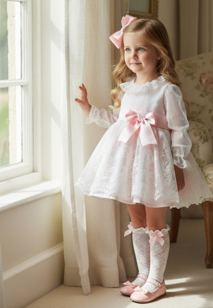 Sonata Handmade Camelia Pink Dress SS26 (Made to order)