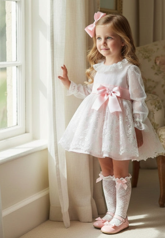 Sonata Handmade Camelia Pink Dress SS26 (Made to order)