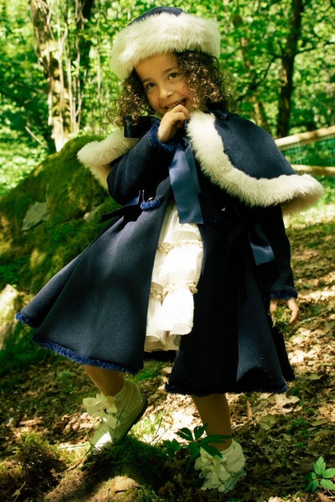 Sonata Emily Navy Coat AW (Made to order)