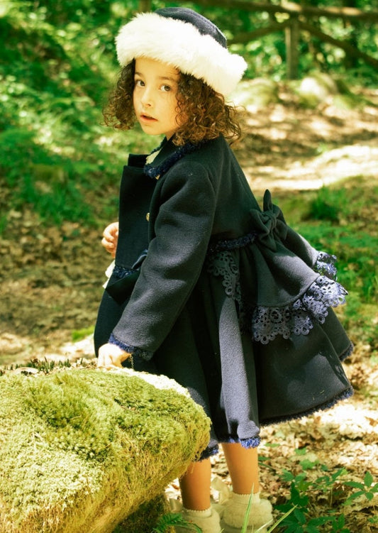 Sonata Emily Navy Coat AW (Made to order)