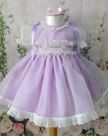 Sonata Lilac Smock Dress (Made to Order)