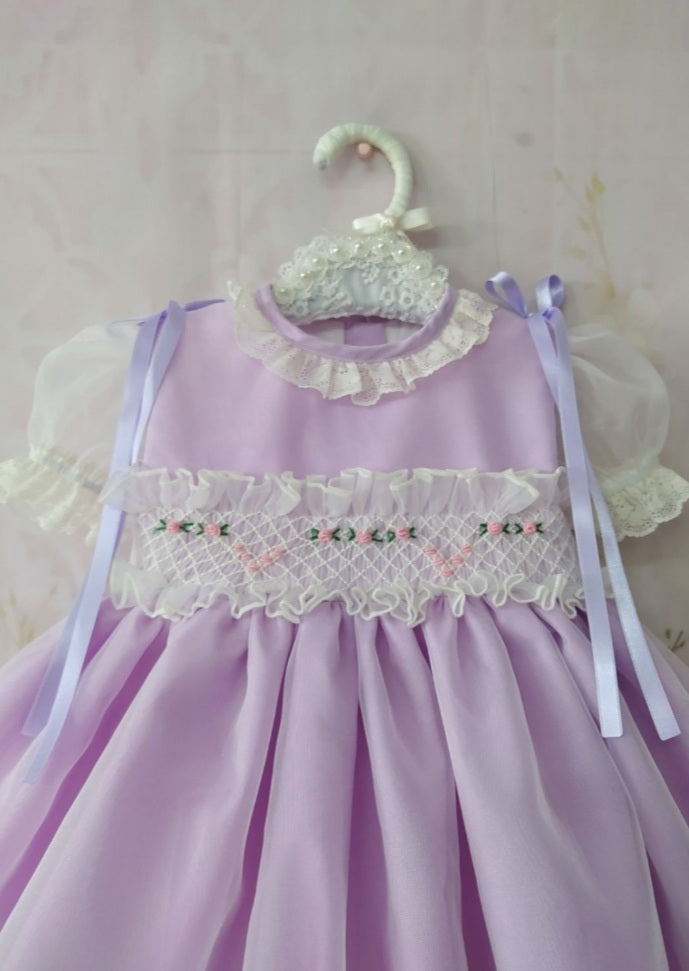 Sonata Lilac Smock Dress (Made to Order)