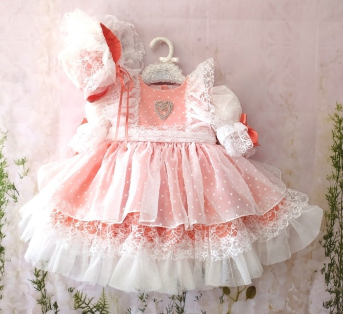 Sonata Orchid Coral Dress (Made to order)