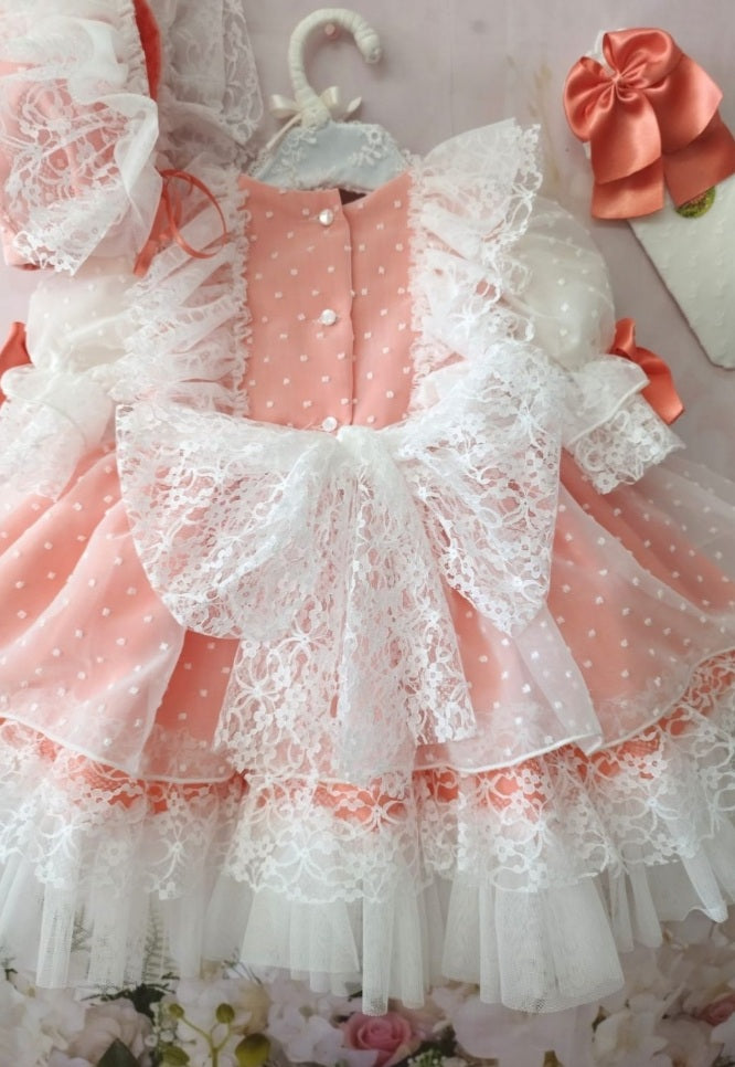 Sonata Orchid Coral Dress (Made to order)