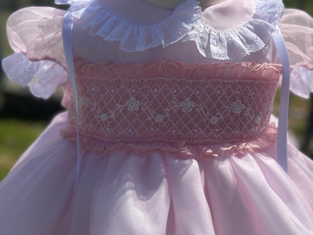 Sonata Rosa Double Hand Smocked Dress (Made to order)