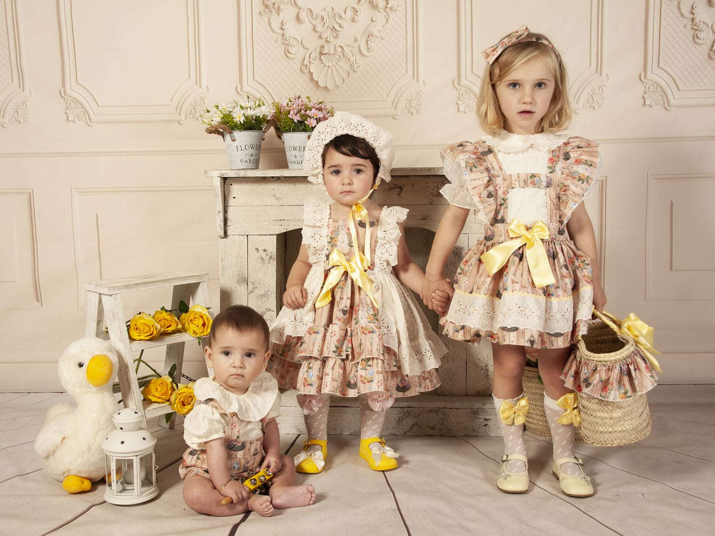 Sonata Boys Rabbit Print Romper (Made to order)