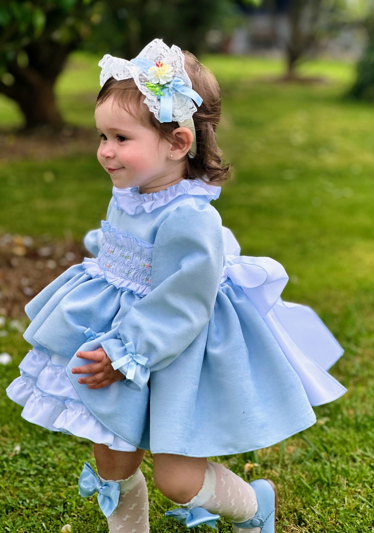 Sonata Girls Blue Wonderland Dress AW (Made to order)
