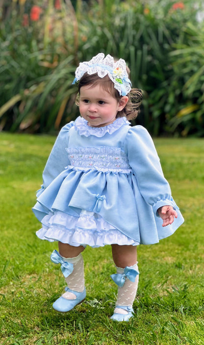 Sonata Girls Blue Wonderland Dress AW (Made to order)