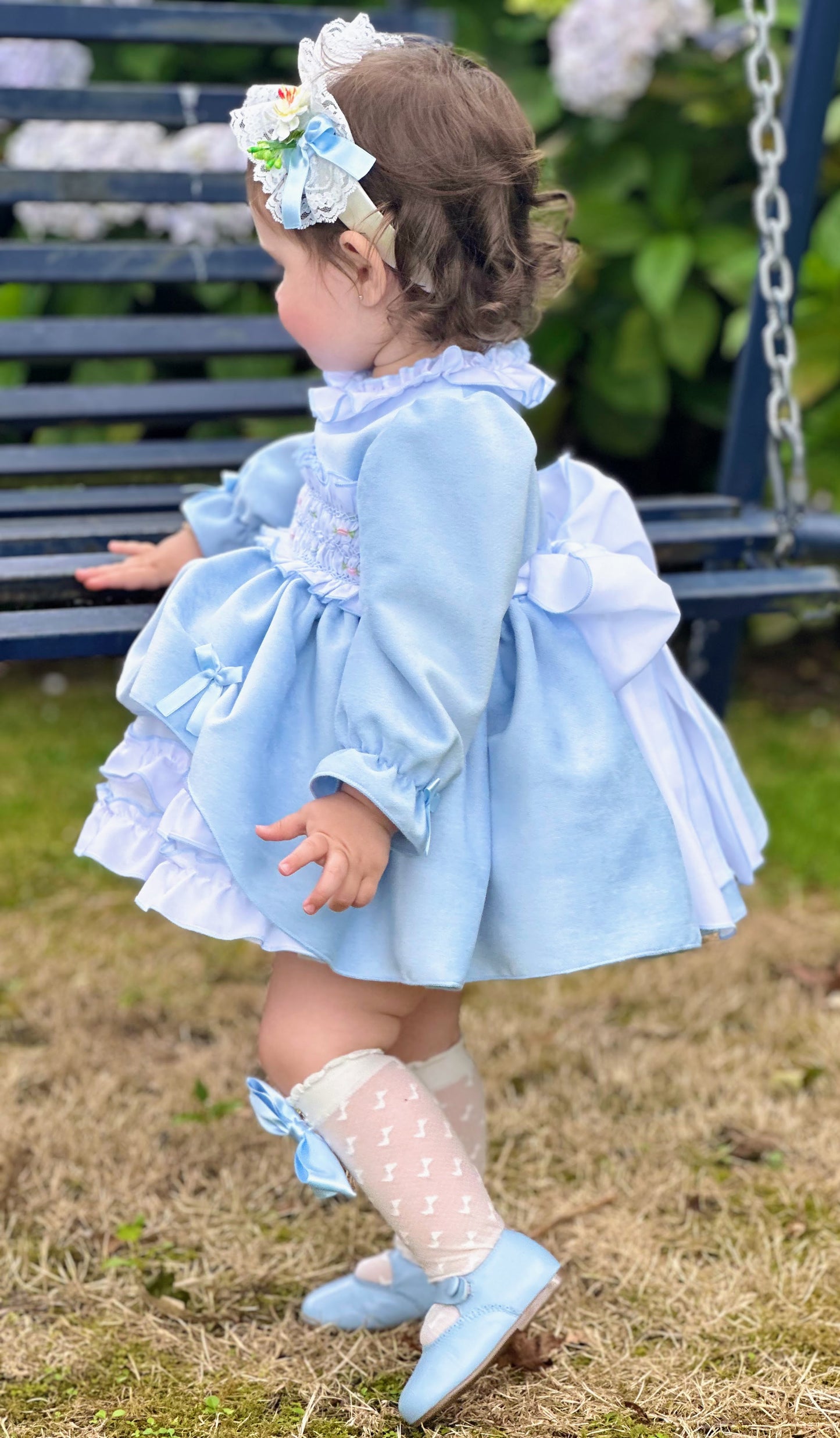 Sonata Girls Blue Wonderland Dress AW (Made to order)